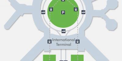 Карта на SFD летище, терминал 1