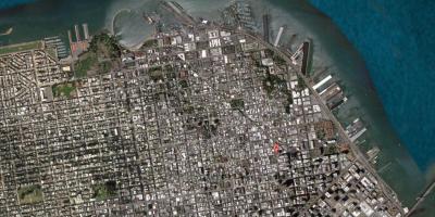Сателитна Карта на Сан Франциско 