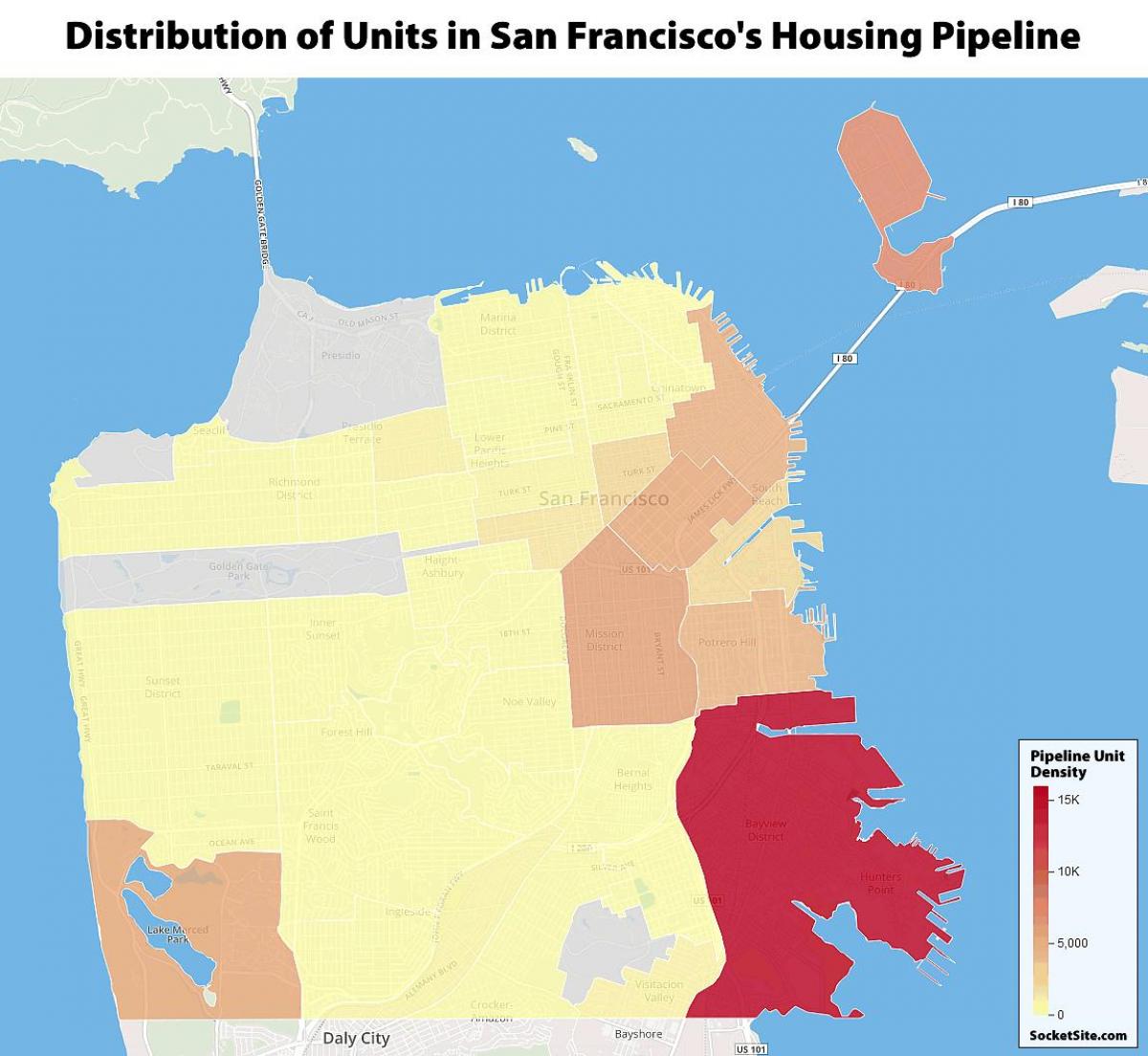 Сан Франциско държава жилищно картата