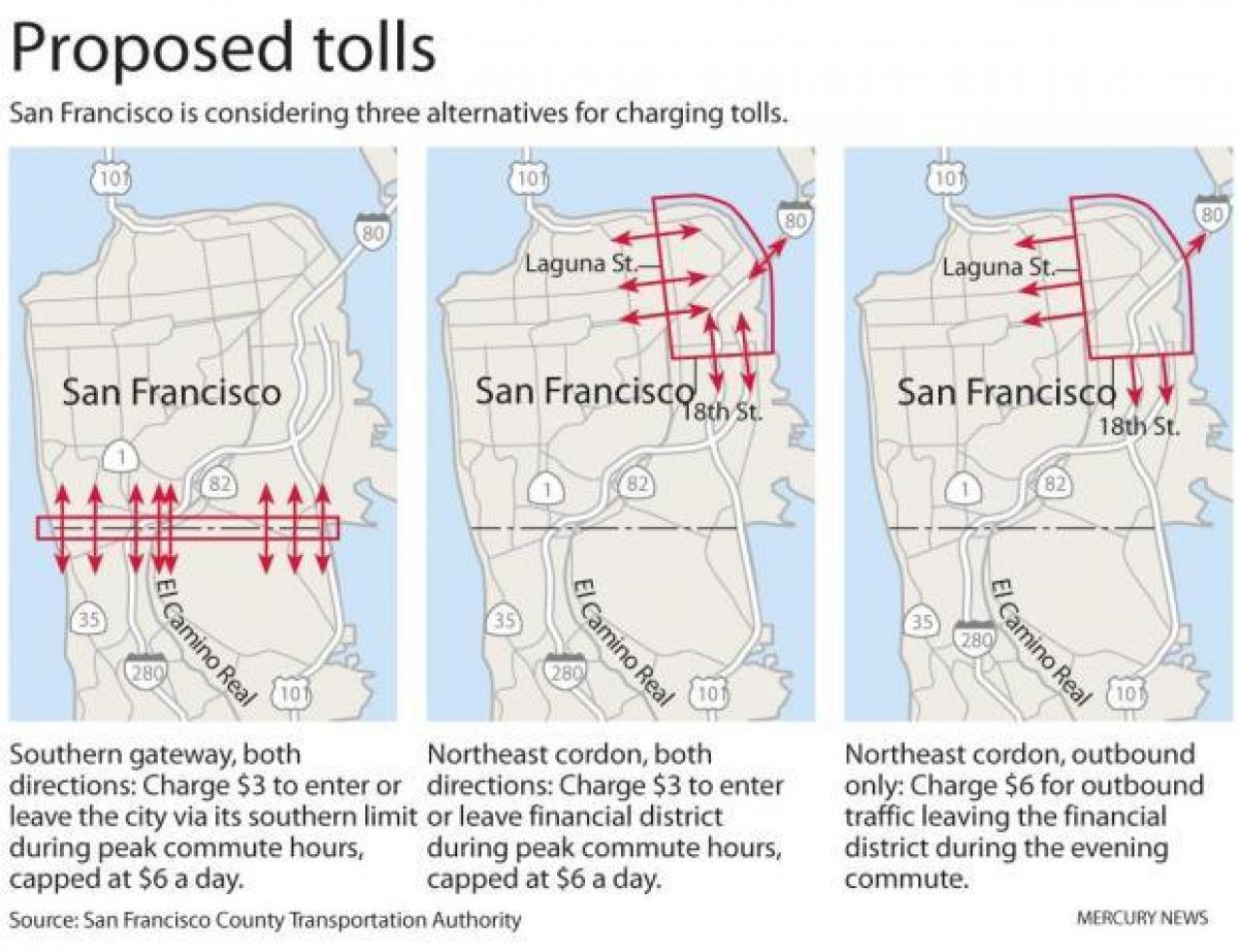 Карта на Сан Франциско се обажда