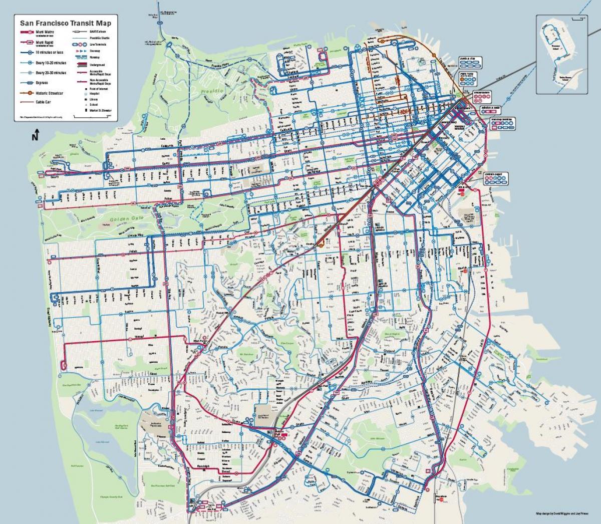 Системна шина Сан Франциско картата
