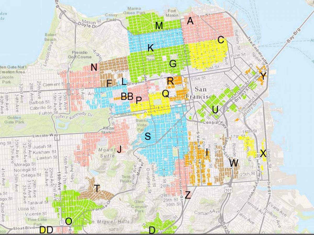 Карта СФ жилищни паркинг