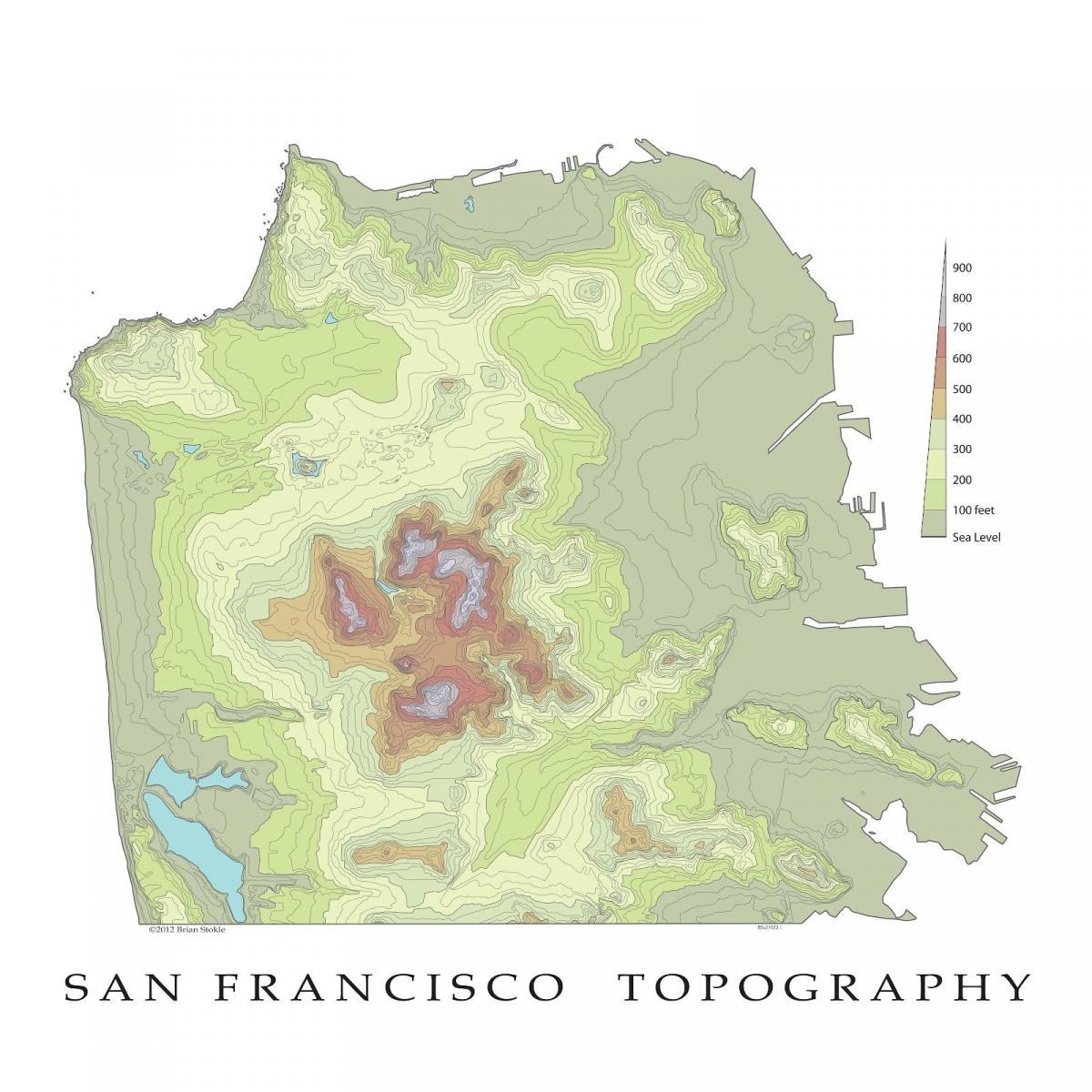 Сан Франциско топографска карта