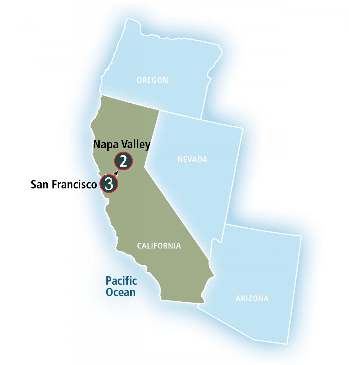 Карта на Сан Франциско, wa