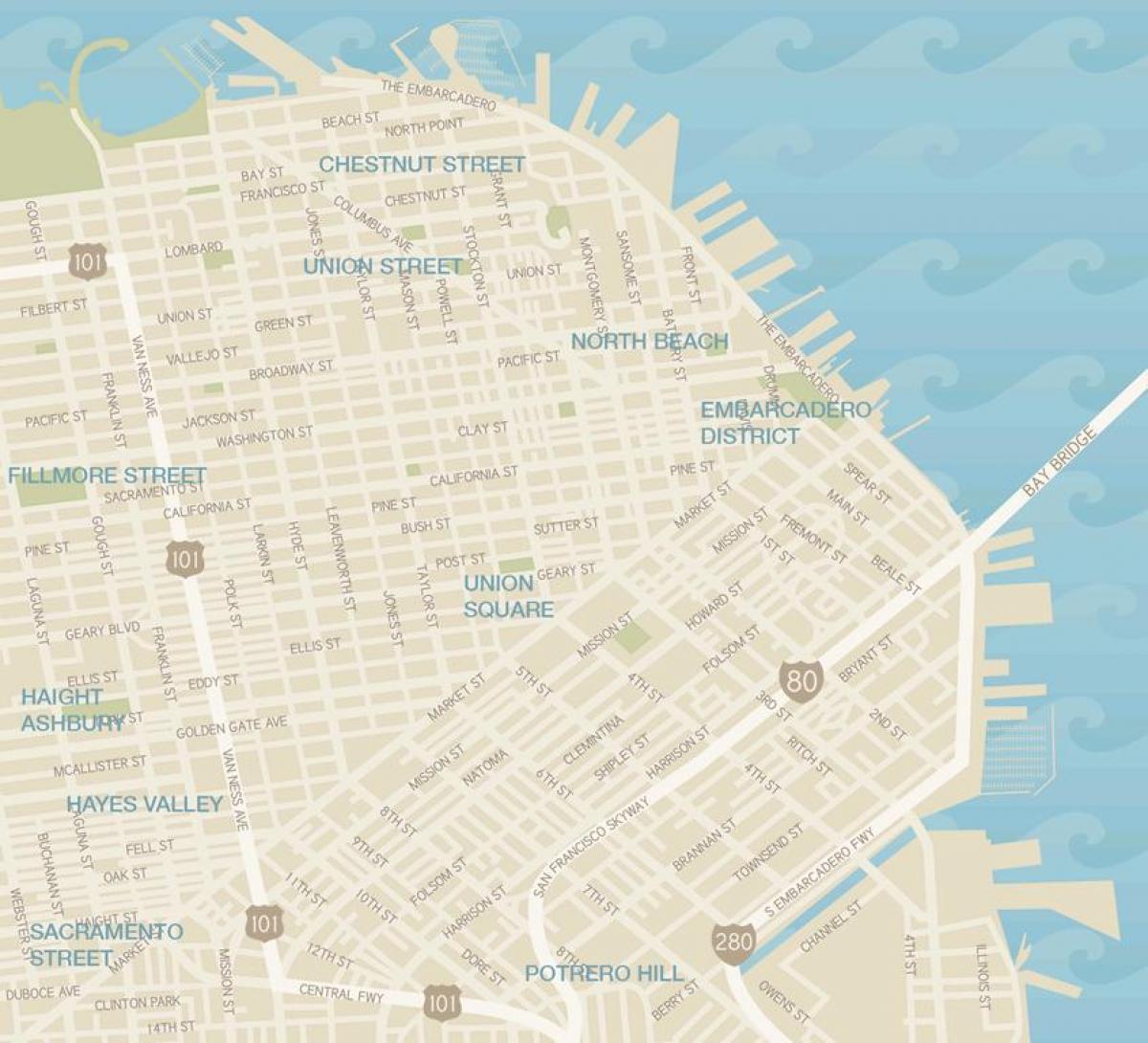 Карта На Сан Франциско Гармент