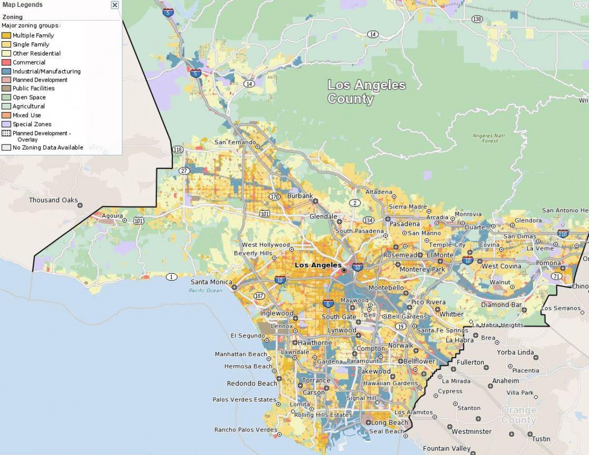 Карта на Сан Франциско зониране 