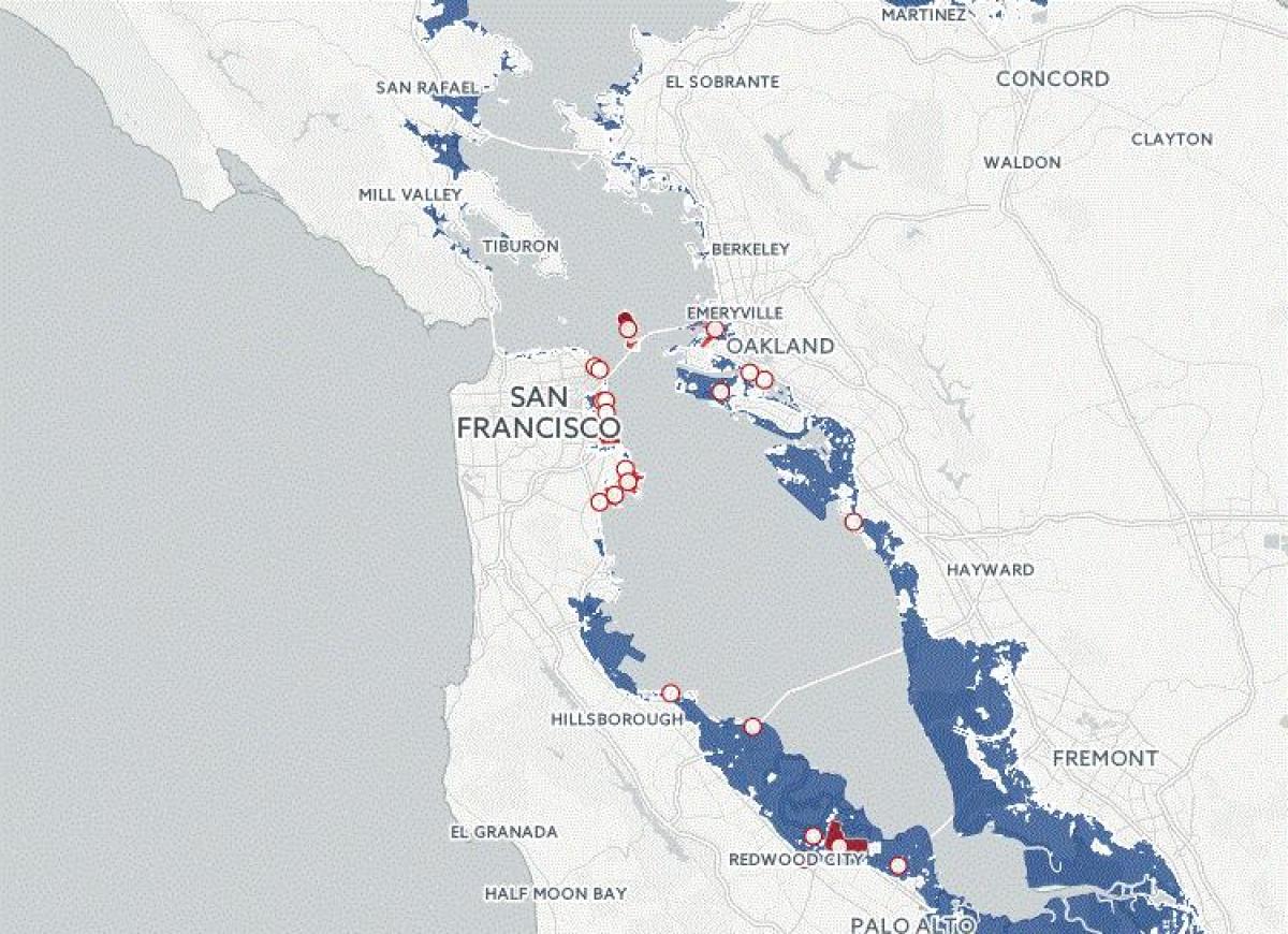 Карта на Сан Франциско флуд