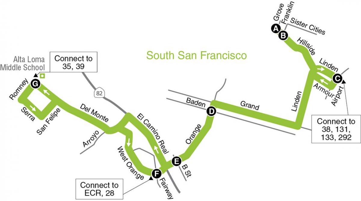 Карта на Сан Франциско начално училище
