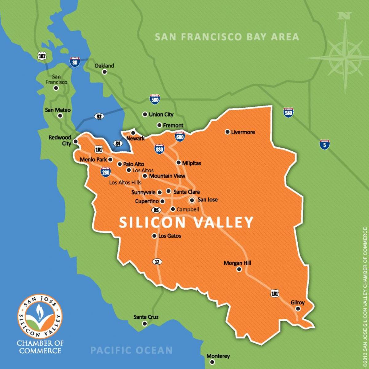 Силиконовата долина на картата на света