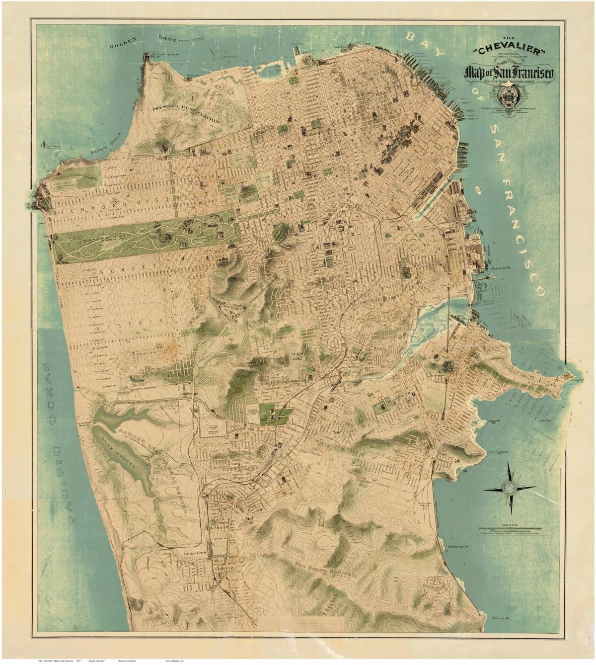 Карта На Стария Сан Франциско 