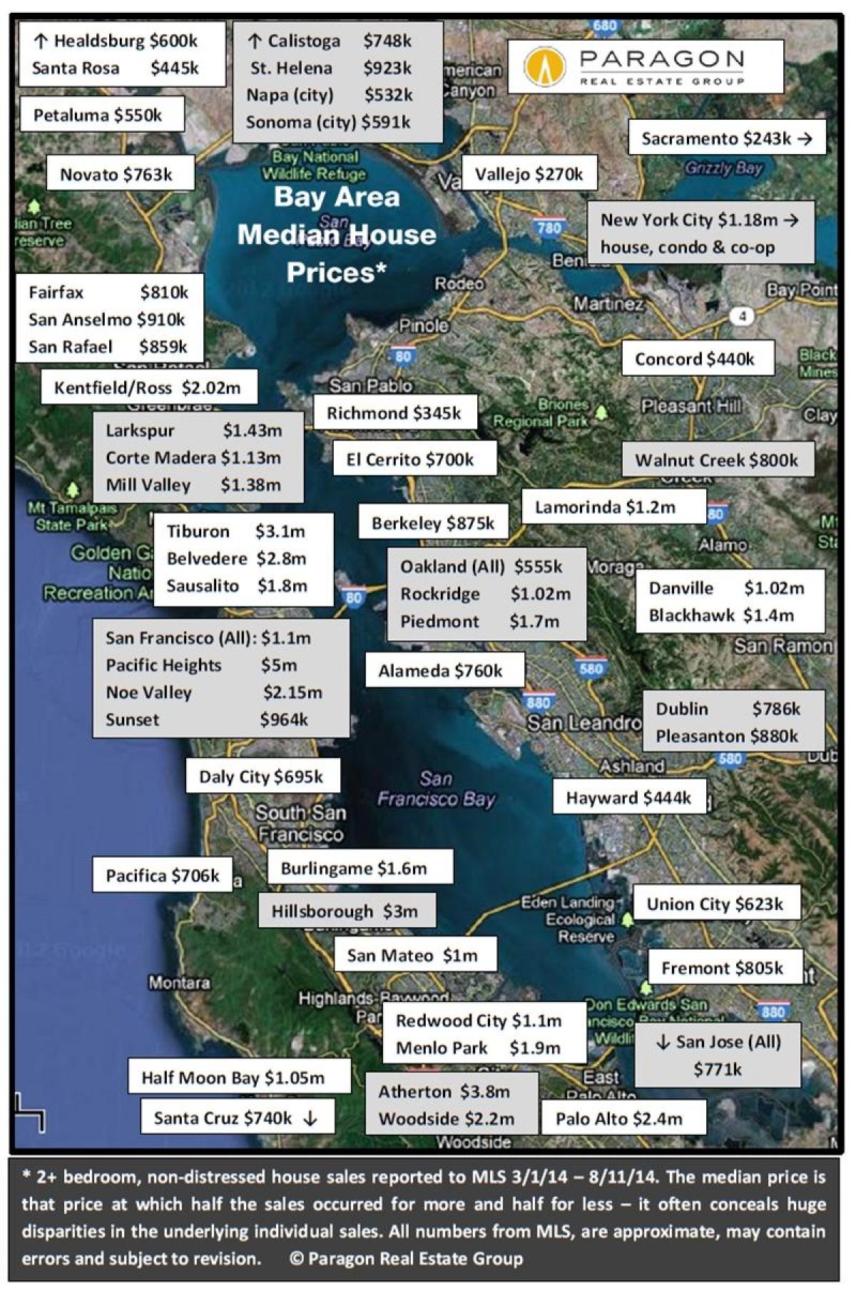 Карта зона цени залив на жилища 