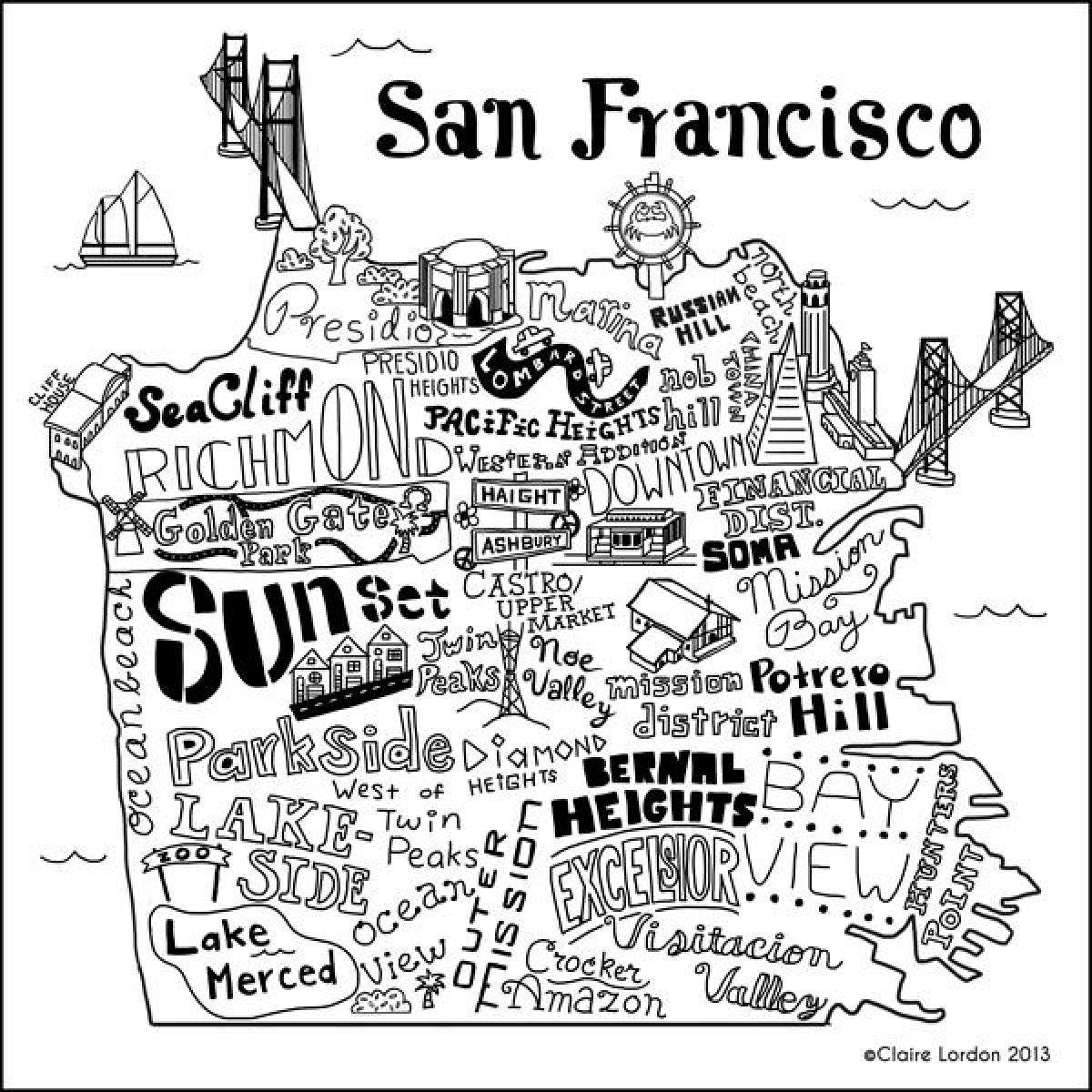 Карта на магазини Сан Франциско