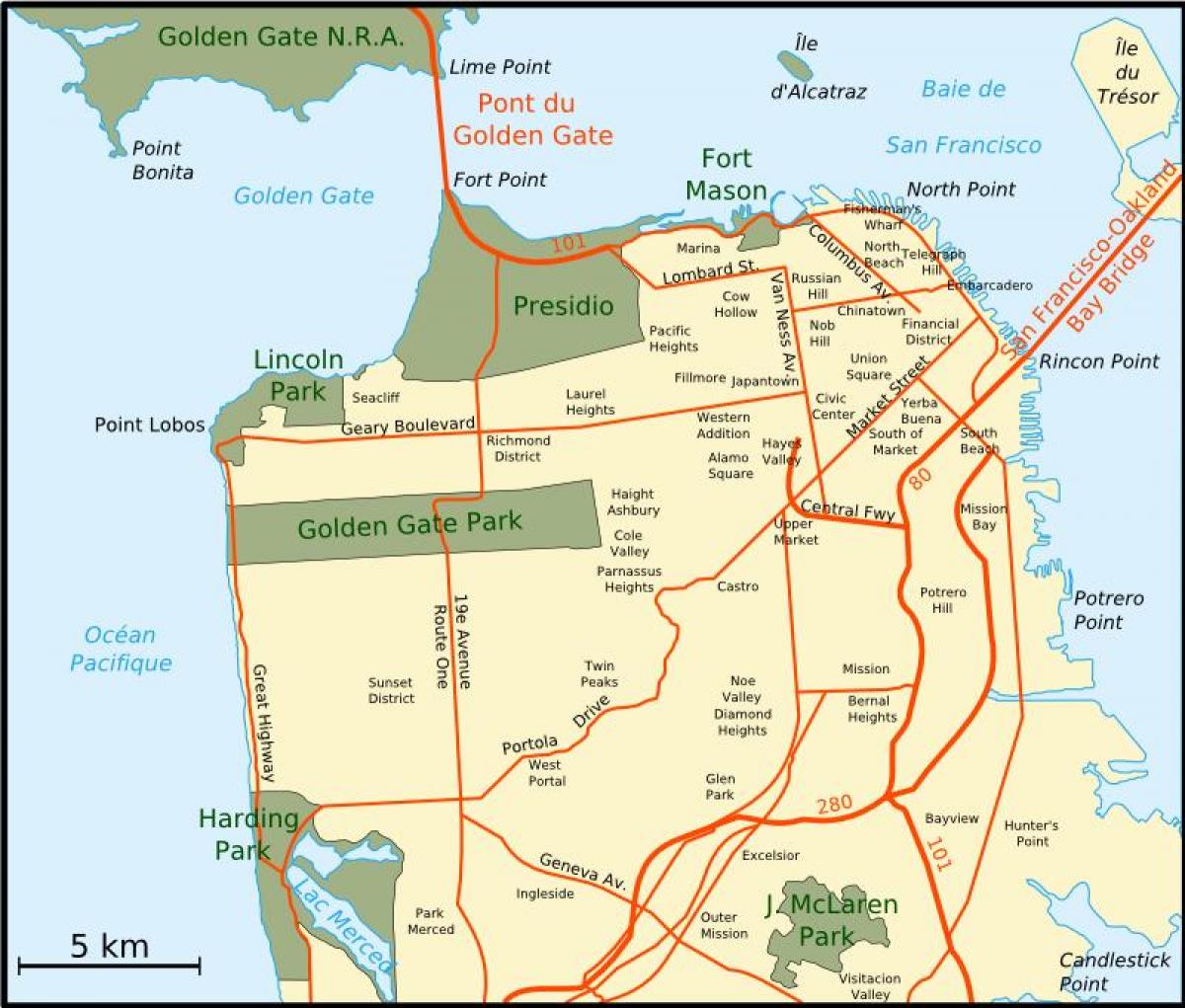 Карта на Голям залив