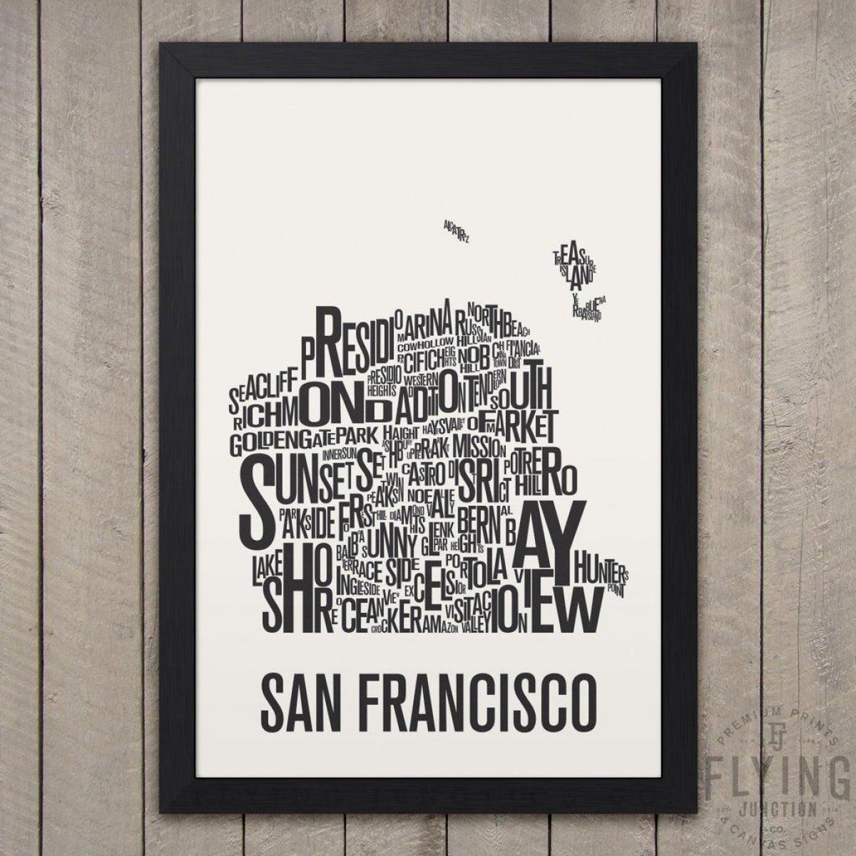 Сан Франциско книгопечатане картата