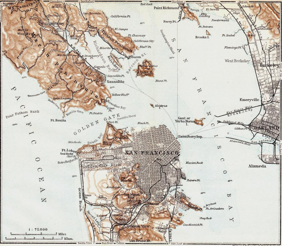 Карта на реколтата Сан Франциско 