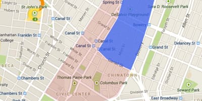 Карта на Малка Италия в Сан Франциско 