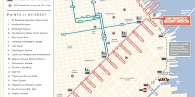 SFO кабинковия лифт карта