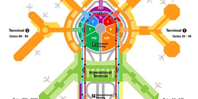Сан Франциско терминал на летище картата