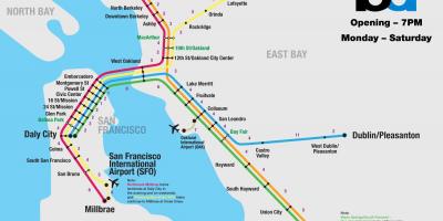 Барт системата на Сан Франциско картата