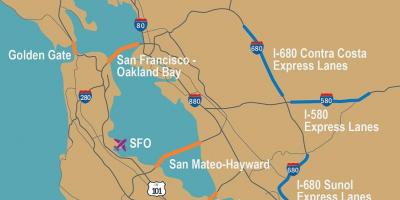 Пътни такси в Сан Франциско картата
