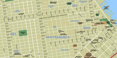 Карта на забележителностите на Сан Франциско