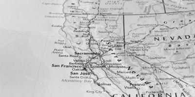 Черно-бяла карта Сан Франциско