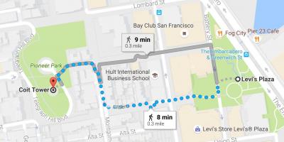 Карта на Сан Франциско самостоятелно екскурзии