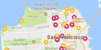 Карта на Сан Франциско финансовата област