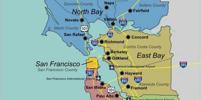 Карта На Южен Сан Франциско 