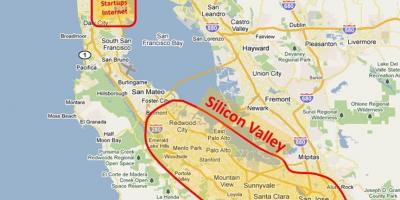 Силиконовата долина карта 2016