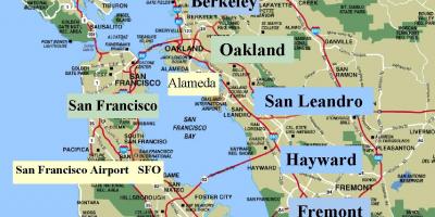 Карта На Сан Франциско, Калифорния