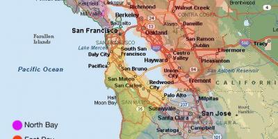 Сан Франциско карта и околностите