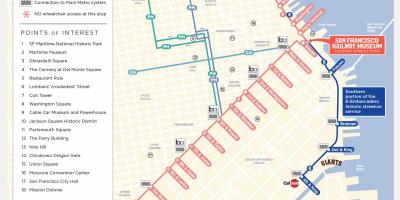Карта на Сан Франциско троллейбусный маршрут 
